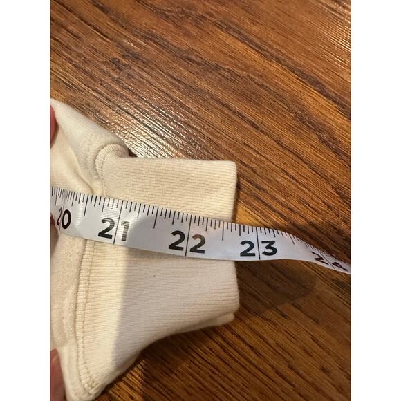 Mother Women's The Biggie Concert Raglan Pullover Sweatshirt – Cream – Sz Small - Picture 9 of 9